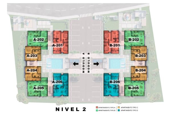 Plano apartamento A-202